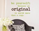 Quotes - Be Yourself Motivational Quote Wall Stickers Vinyl Lettering